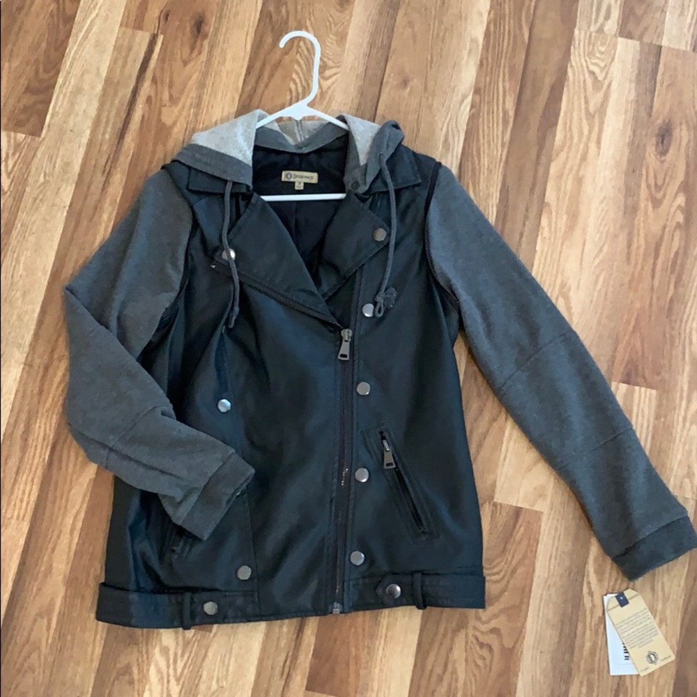 Faux leather jacket